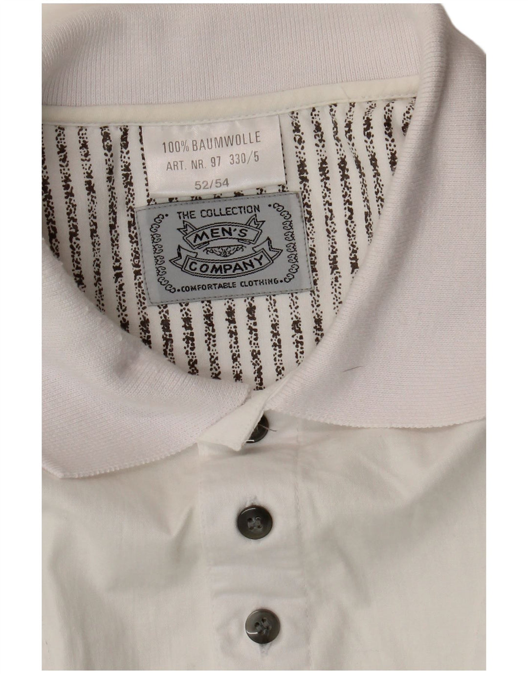 Camicia pullover vintage da uomo a maniche corte IT 52/54 a righe bianche grandi