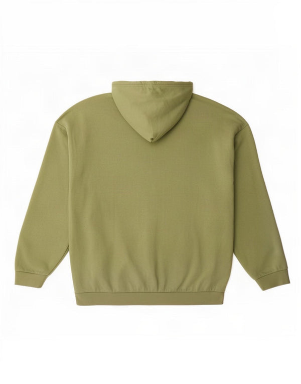 Adidas Womens Graphic Oversized Hoodie Jumper UK 16 Large Green Cotton