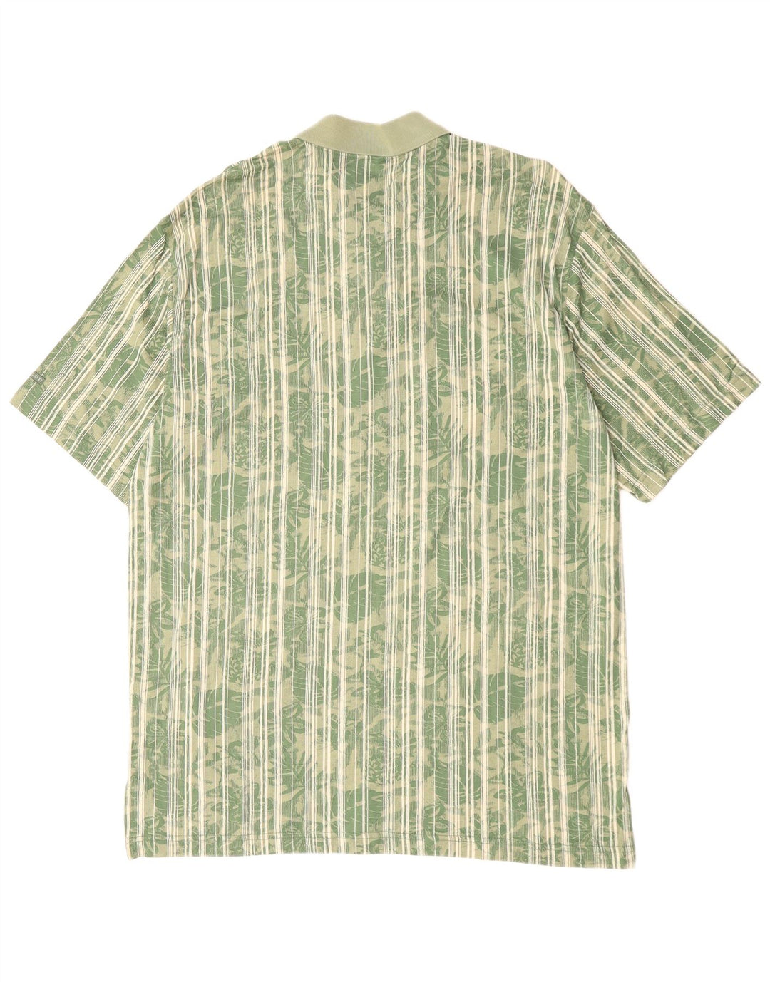 Polo da uomo IZOD grande in cotone floreale verde