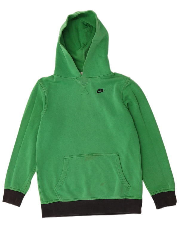 Felpa con cappuccio da ragazzo Nike 12-13 anni grande in cotone verde