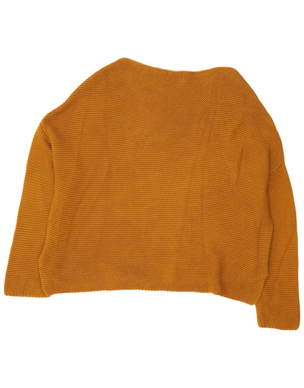 Maglione maglione oversize con scollo a barca da donna Zara UK 14 giallo medio