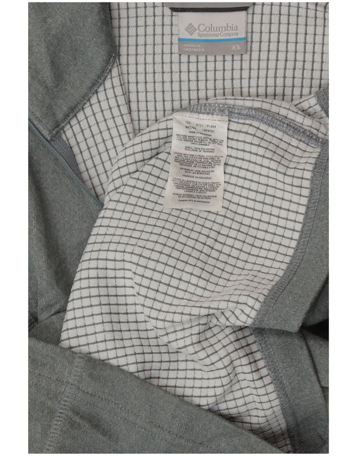 COLUMBIA Maglia da tuta da uomo Omni-Wick con zip e collo in poliestere XS grigio