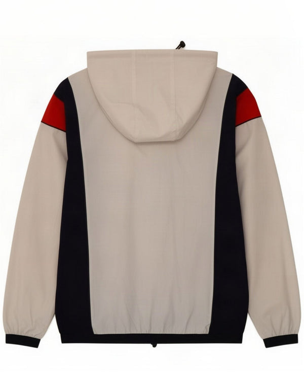 Tommy Hilfiger Tuta da uomo con cappuccio, giacca media bianca sportiva