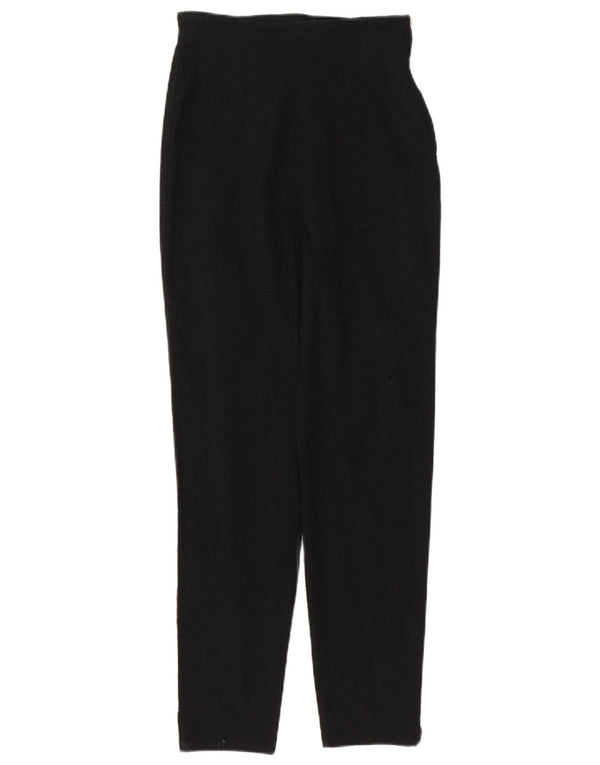 Pantaloni slim a vita alta da donna Kookai W28 L28 cotone maculato nero