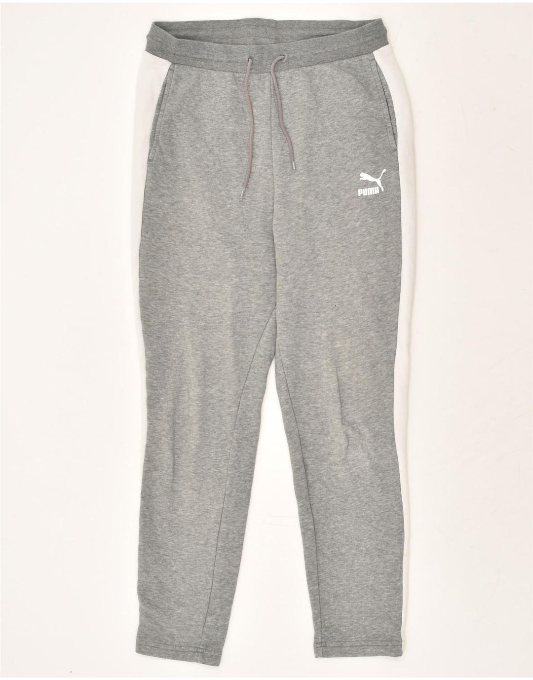 PUMA Womens Tracksuit Trousers UK 10 Small Grey | Vintage Puma | Thrift | Second-Hand Puma | Used Clothing | Messina Hembry 