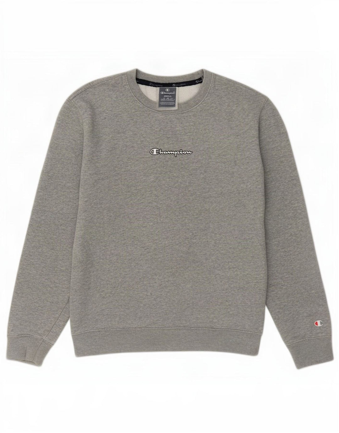 Felpa da uomo Champion Maglione piccolo cotone chiazzato grigio