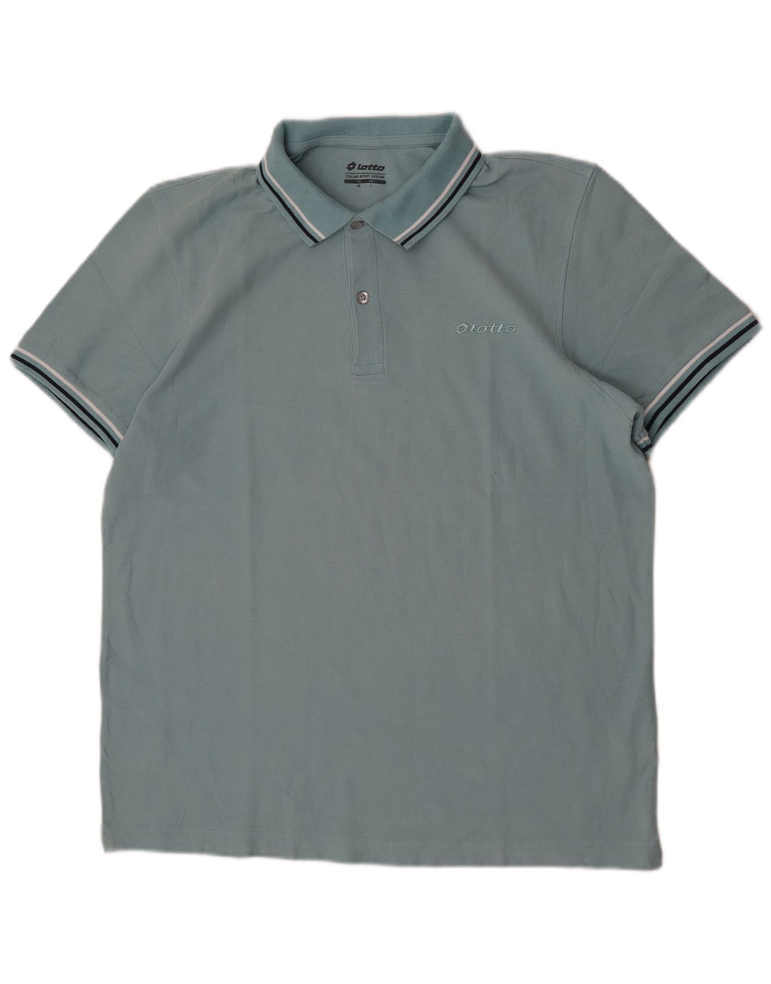 Polo Uomo Lotto Large in Cotone Blu