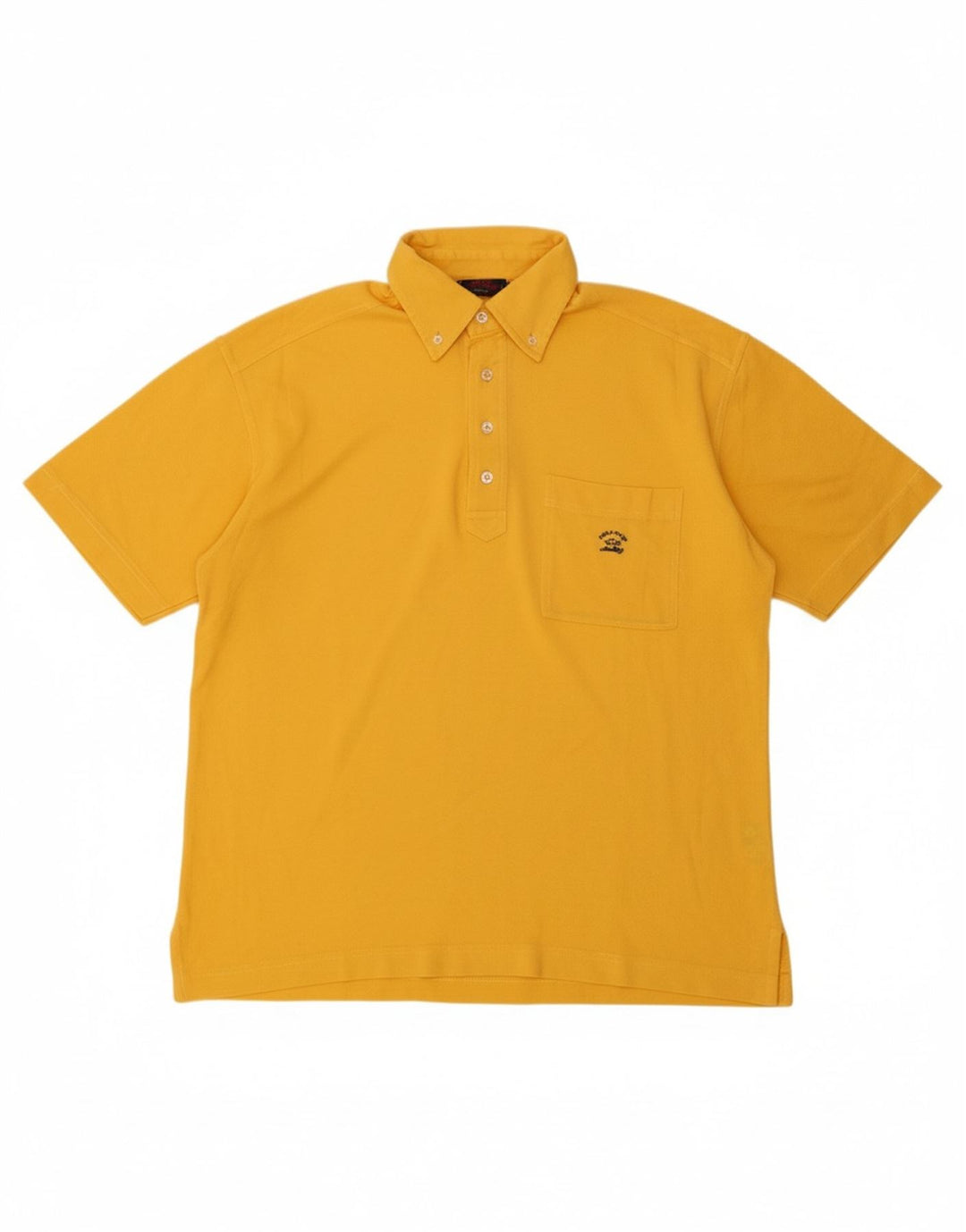 PAUL & SHARK Mens Polo Shirt Medium Yellow Cotton