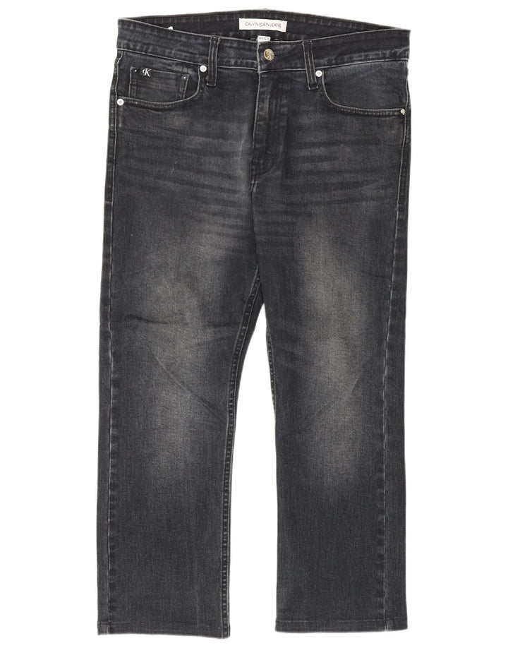 Jeans dritti da uomo Calvin Klein W32 L26 Blu Navy