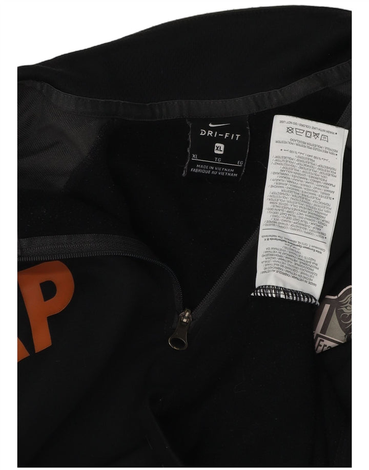 NIKE Tuta da uomo Dri Fit Graphic Pullover Top XL Nero Colourblock