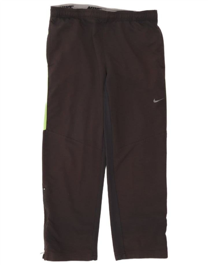 Pantaloni da tuta Nike Dri Fit da uomo, grandi, in poliestere color block nero