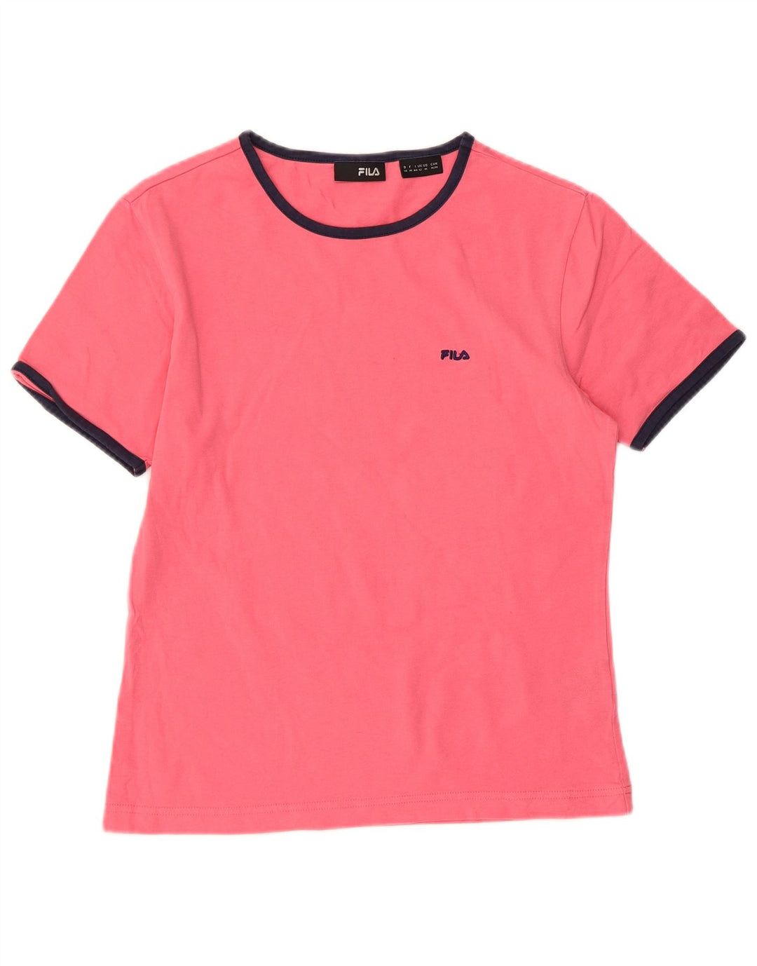 T-shirt da donna FILA Top UK 12 cotone rosa medio