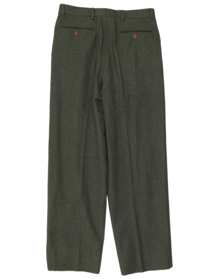 Pantaloni da abito con pegging Valentino da uomo IT 48 medi W32 L31 Verde