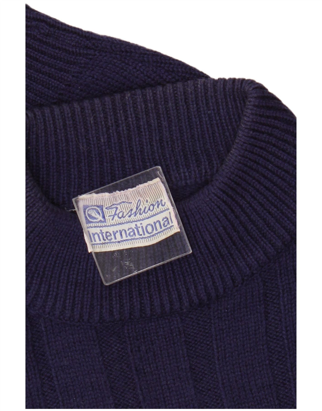 Maglione maglione girocollo da uomo vintage EU 52 grande lana viola