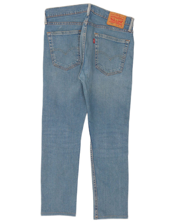 Levi's Uomo 519 Skinny Hi-Ball Cropped Jeans W32 L26 Cotone Blu
