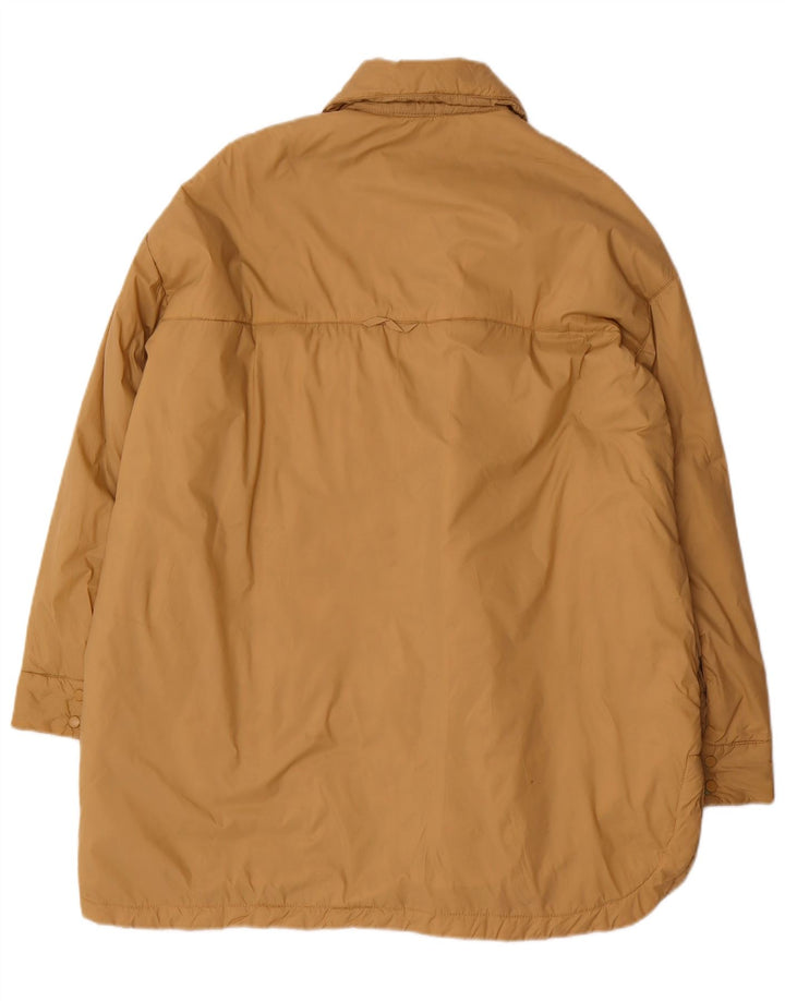 Cappotto imbottito oversize da donna Zara UK 10 piccolo poliestere beige