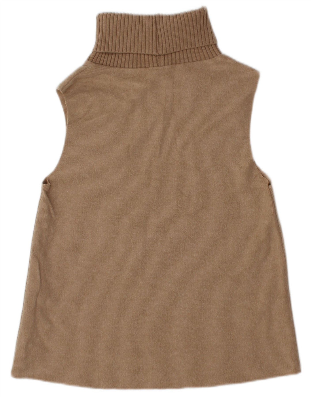 Canotta canotta da donna Zara UK 10 piccola in cotone marrone