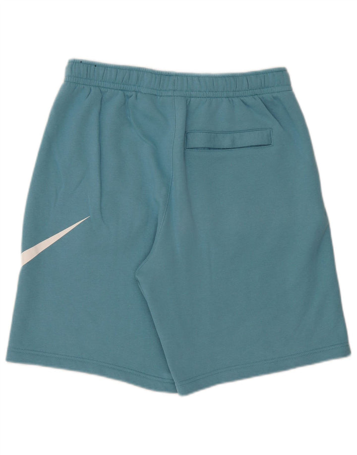 Pantaloncini sportivi grafici Nike da uomo in cotone blu medio