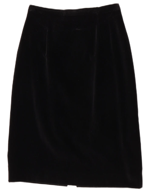 Vintage Womens Pencil Skirt Medium W28 Black