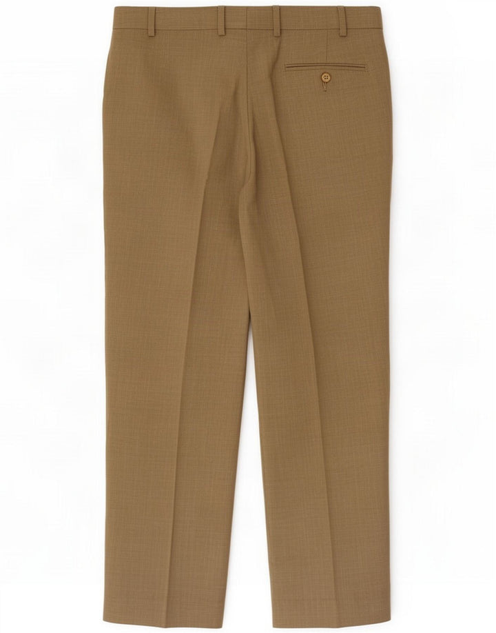 Pantaloni da abito dritti da donna Marks & Spencer W36 L29 poliestere kaki