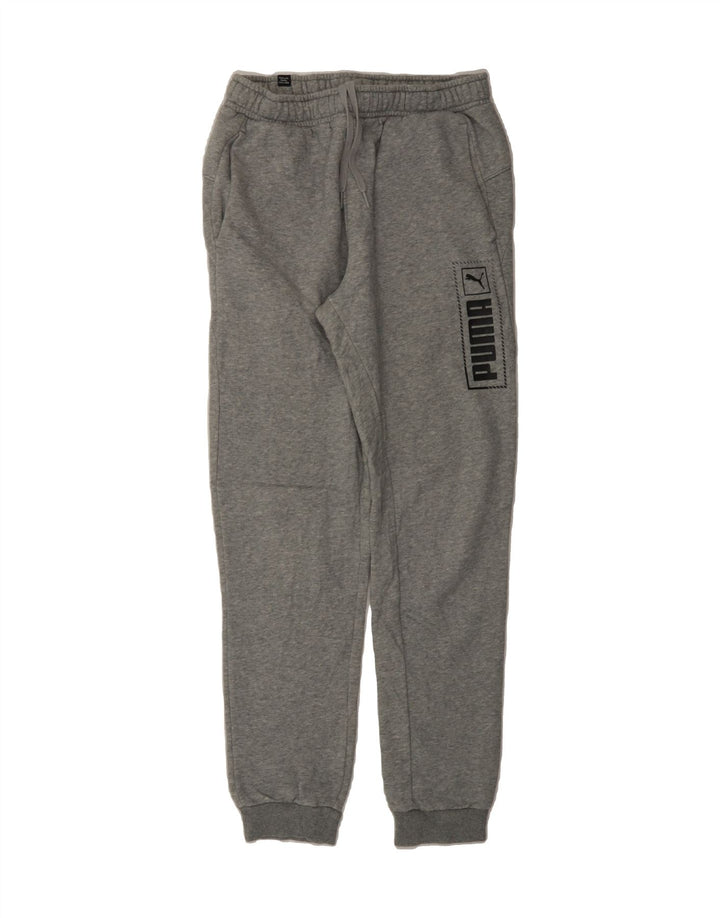 PUMA Womens Graphic Tracksuit Trousers Joggers UK 8 Small  Grey Polyester Vintage Puma and Second-Hand Puma from Messina Hembry 