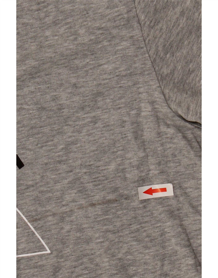 T-shirt grafica da uomo Nike Top grande in cotone grigio