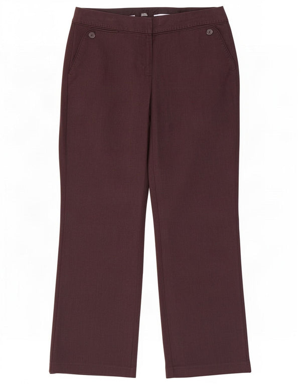 Marks & Spencer Pantaloni casual da donna UK 14 Medium W34 L30 Grigio