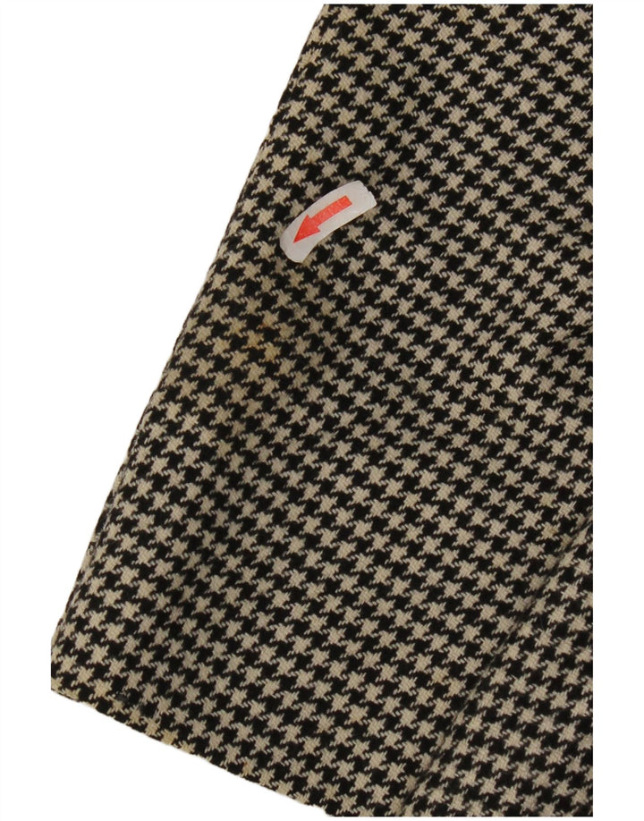 Giacca blazer lunga da uomo Marks & Spencer UK 40 media pied de poule nera