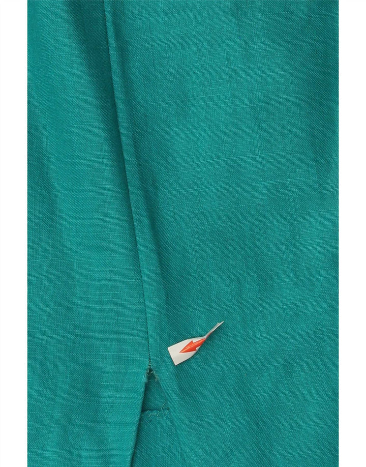 Gonna longuette vintage da donna W24 XS turchese