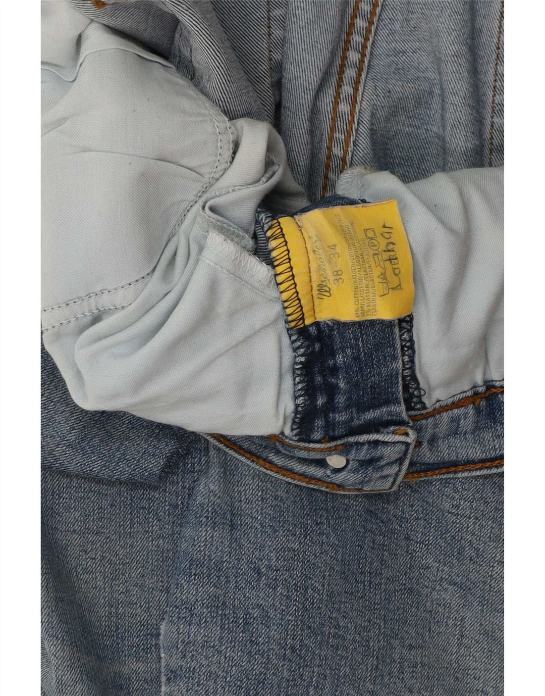 Jeans dritti da uomo Wrangler Texas W38 L34 cotone blu