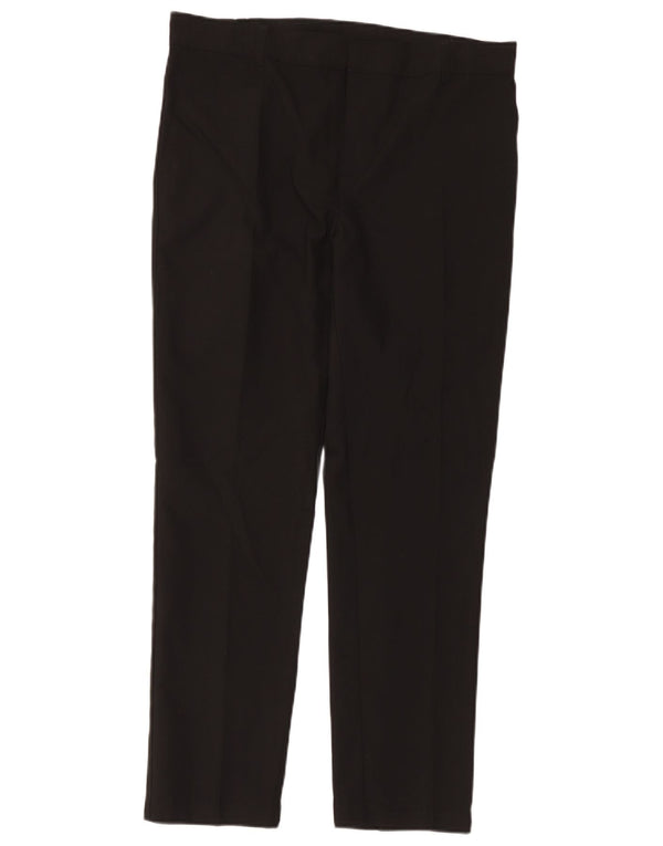 Pantaloni da abito dritti Marks & Spencer da ragazzo 15-16 anni W34 L29 Neri
