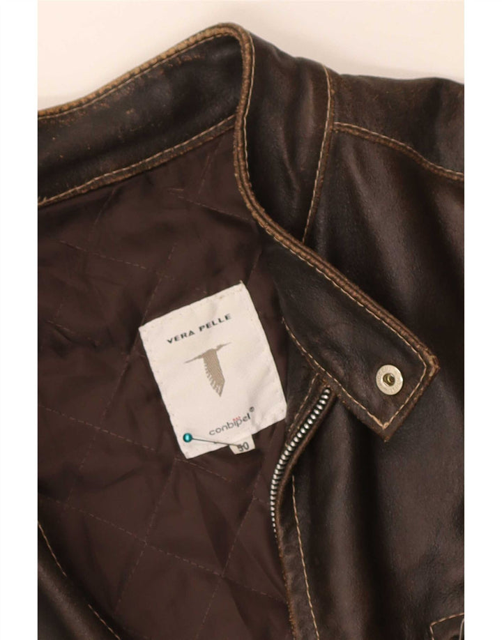 Giacca In Pelle Uomo Conbipel IT 50 Large Marrone