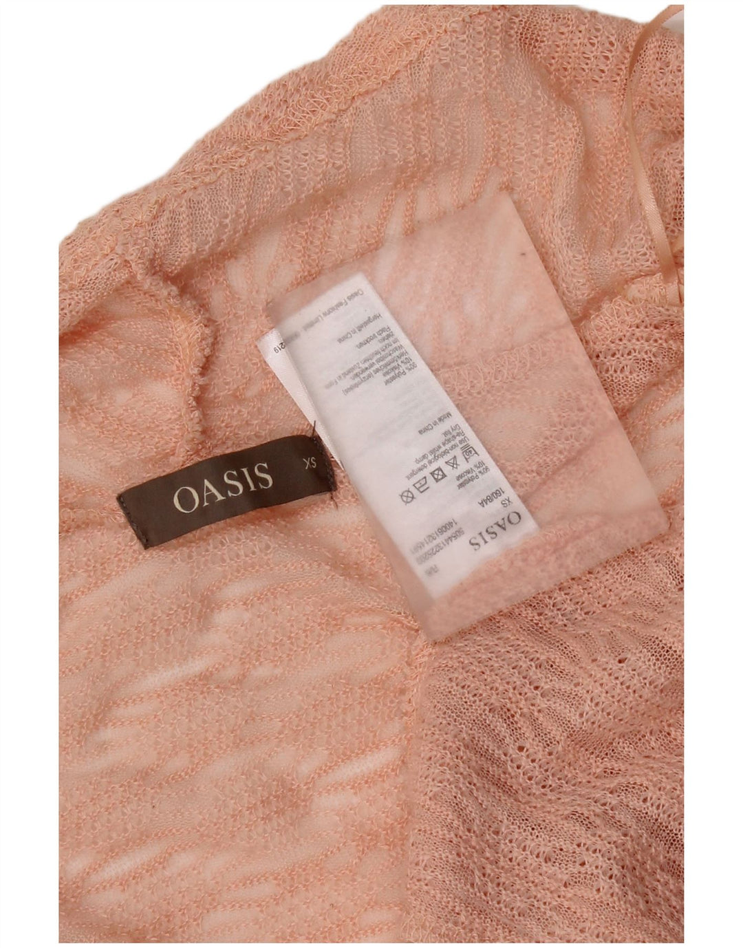 Maglione cardigan aperto oversize da donna Oasis UK 6 XS poliestere rosa
