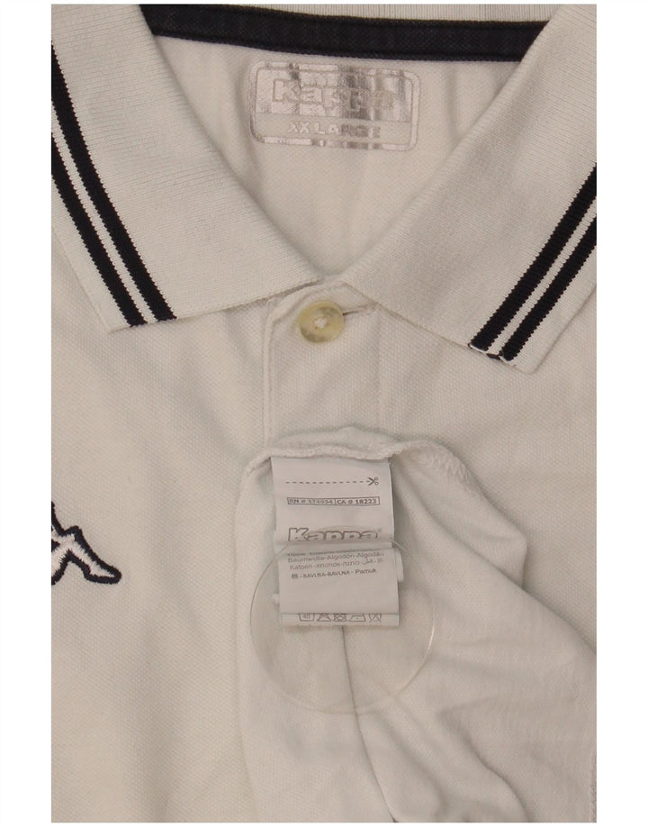 Polo da uomo KAPPA 2XL cotone bianco
