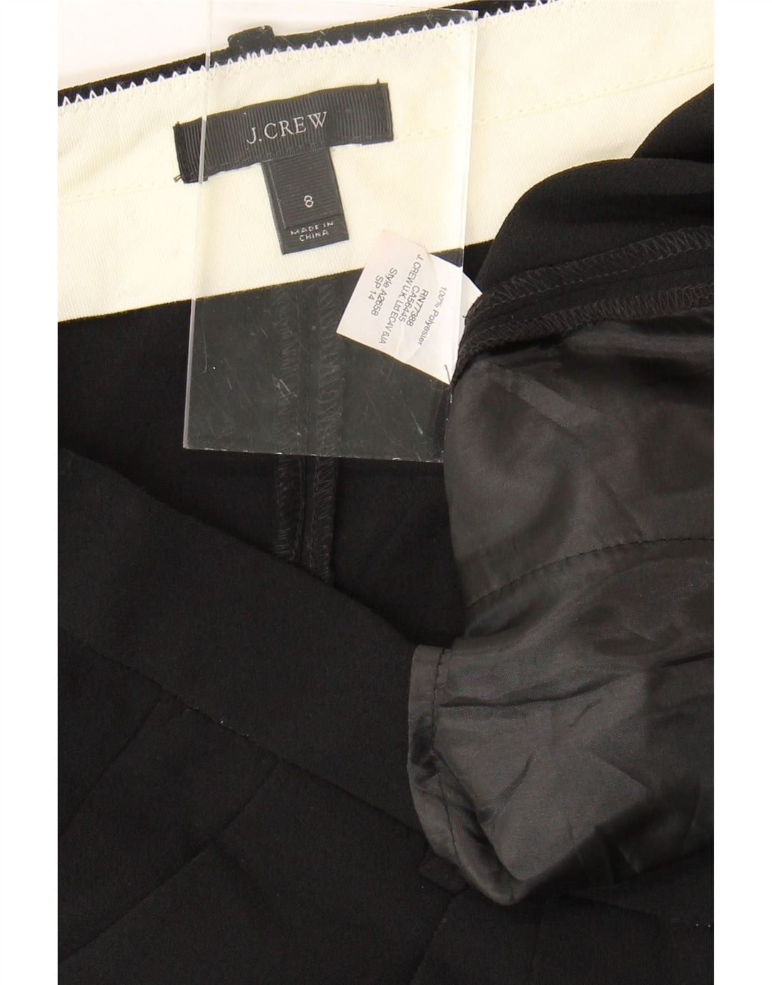 J. CREW Womens Pegged Chino Shorts US 8 Medium W34 Black Polyester Vintage J. Crew and Second-Hand J. Crew from Messina Hembry 