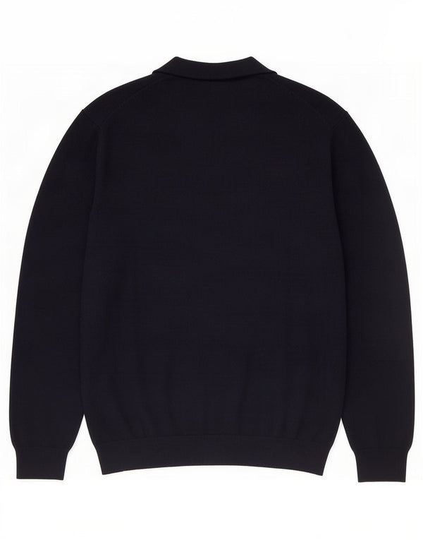 Maglione Zara da uomo con scollo a V piccolo blu navy
