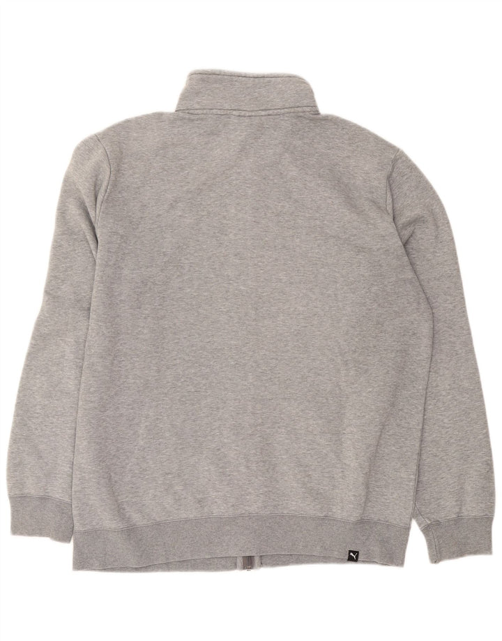 Giacca da tuta da uomo Puma Large in cotone chiazzato grigio