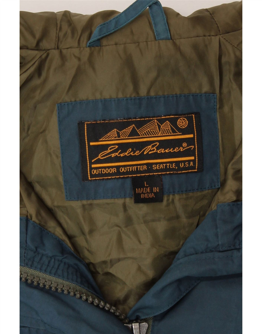Giacca pratica con cappuccio da donna Eddie Bauer UK 16 grande nylon blu