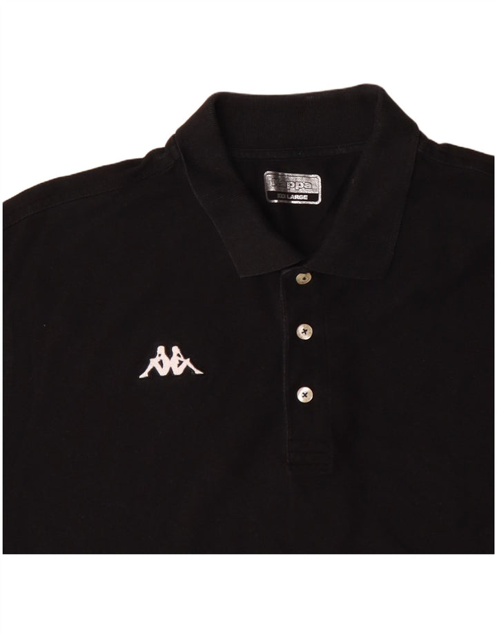 Polo da uomo KAPPA 3XL in cotone nero