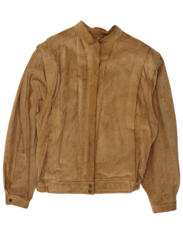 Giacca in pelle scamosciata da donna Skinni IT 48 XL Beige