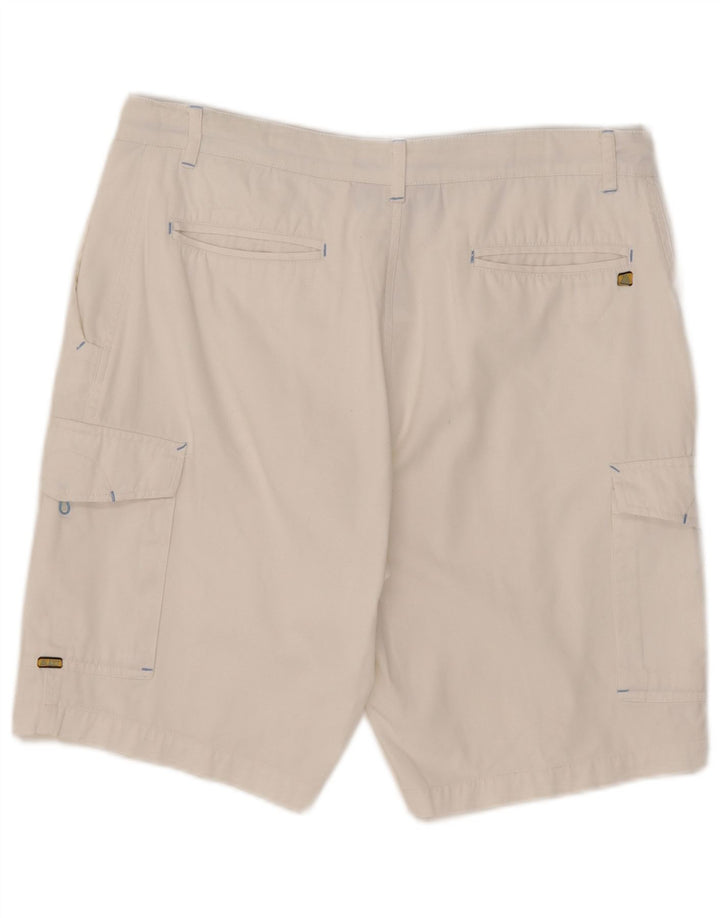 Pantaloncini cargo da uomo AST W34 grandi cotone bianco