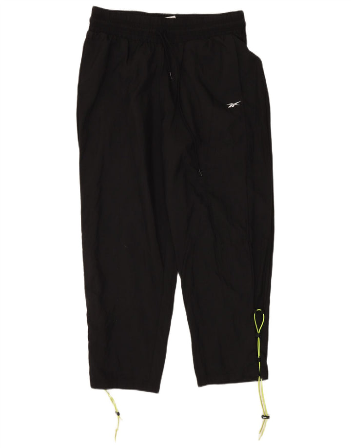 Pantaloni della tuta da donna Reebok UK 16/18 Large Nero Poliammide