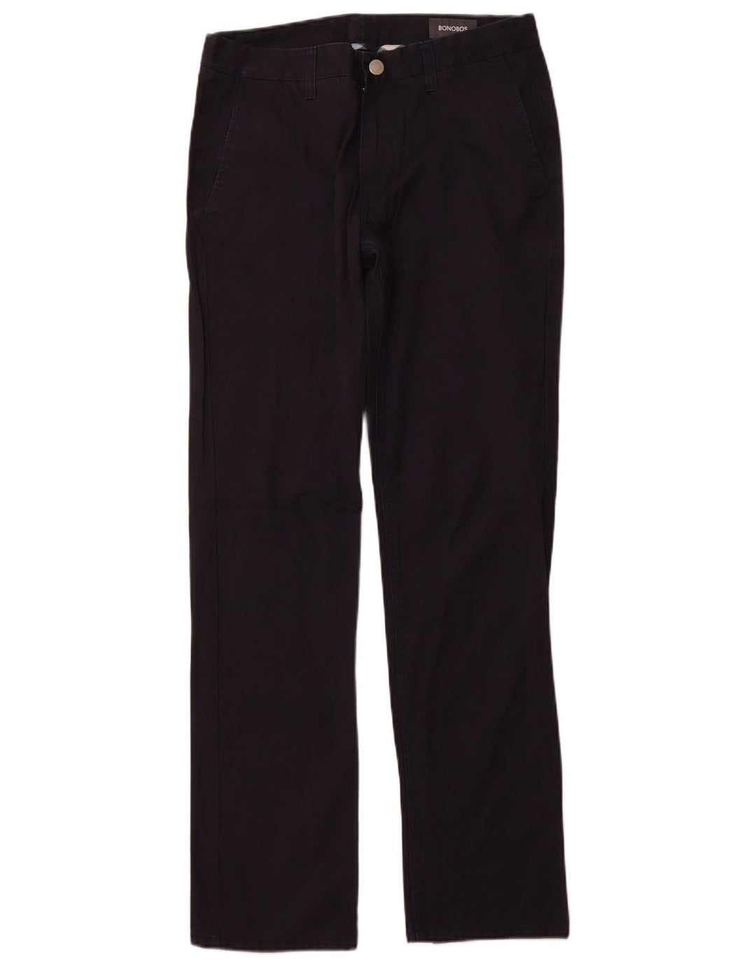 Pantaloni chino dritti da uomo BONOBOS W31 L32 cotone nero
