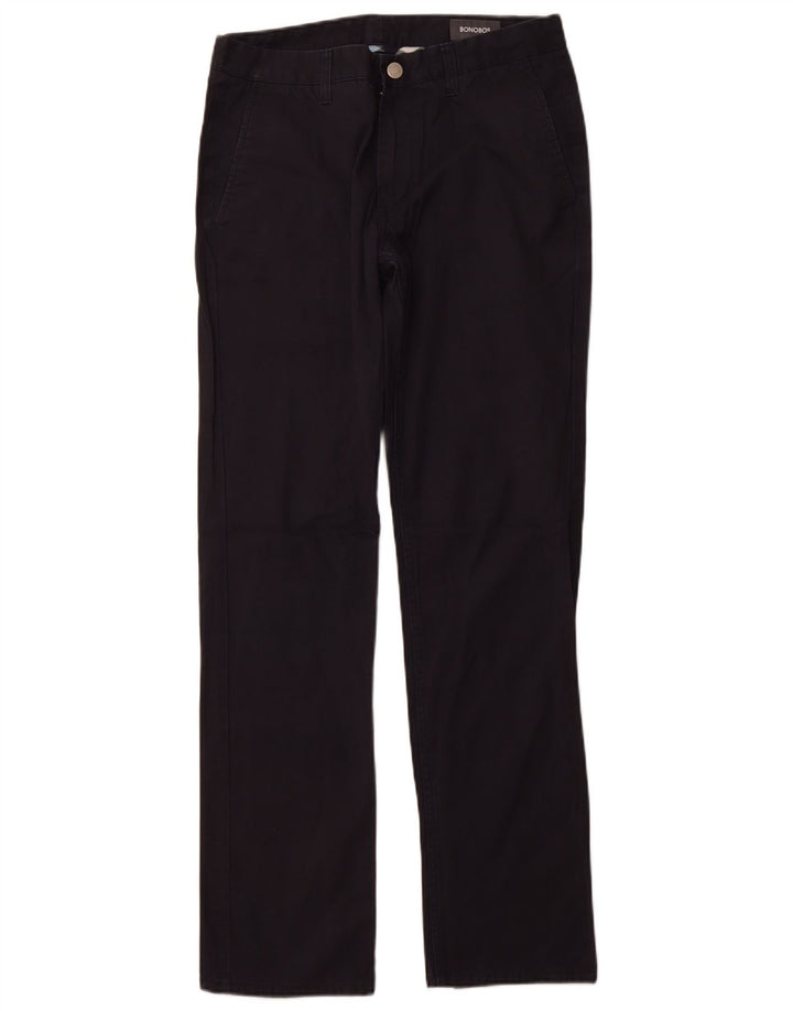 Pantaloni chino dritti da uomo BONOBOS W31 L32 cotone nero