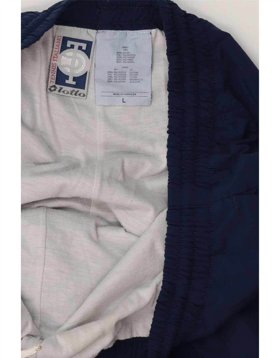 LOTTO Pantaloni da tuta da uomo Joggers Large Poliestere blu navy