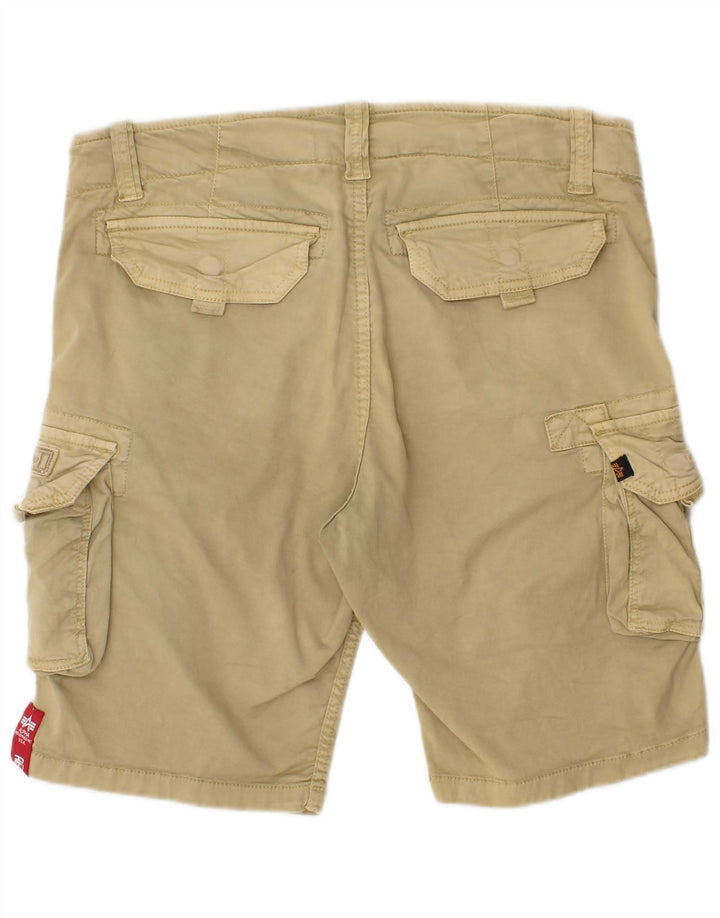 Pantaloncini cargo da uomo Alpha Industries W32 Beige medio