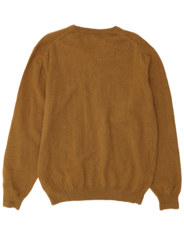 GANT Maglione da uomo con scollo a V XL Lana d'agnello kaki