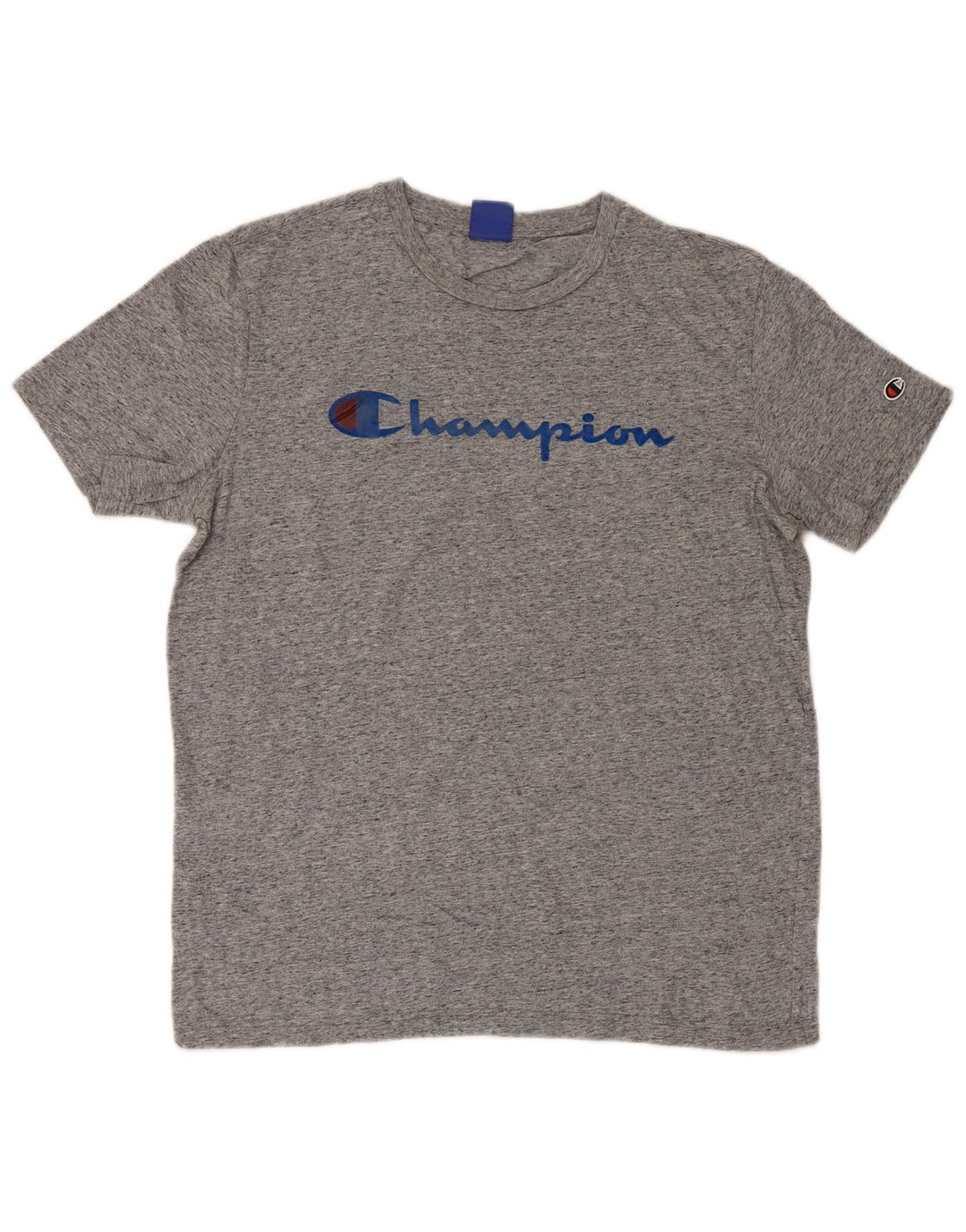 T-shirt grafica da uomo Champion Top grande grigio chiazzato