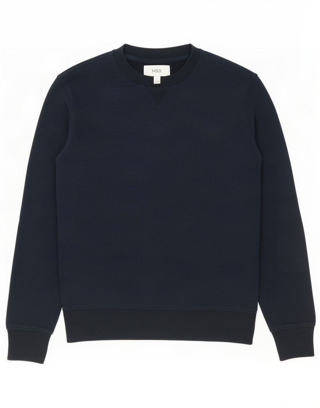 Felpa da uomo Marks & Spencer, piccola, in cotone blu navy