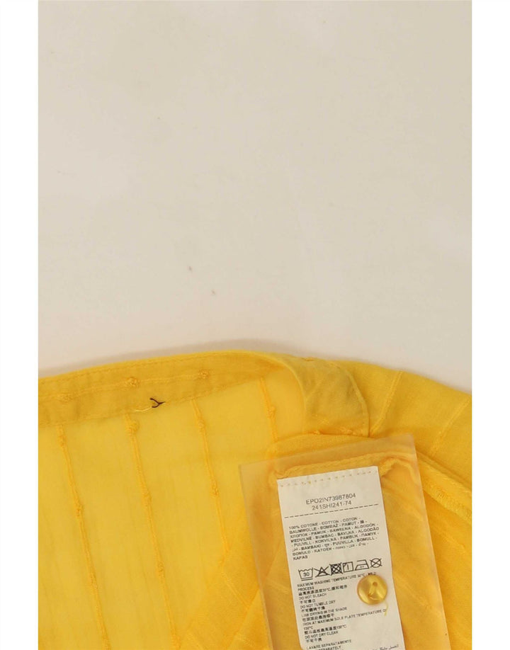 Top camicetta da donna OVS UK 16 grande cotone giallo